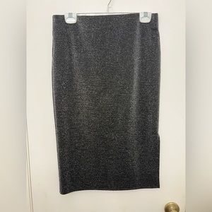 Women’s Shimmer Pencil Skirt, Sz M Petite
